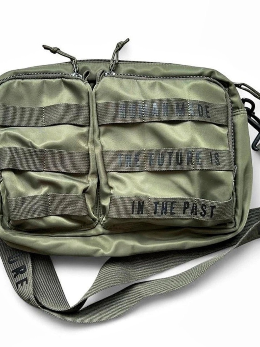 Human Made Military Pouch Messenger Bag in Green